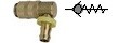Куплунг бързосменен с клапан, 90° - Push-to-lock
