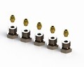 Nut and olive set for stainless steel tubing