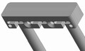 Lamellar gas vent 60 - back fixing