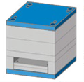 Flush clamping plate without recess